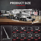 Mould King 17007 RC Liebherr LTM 11200 Technic Crane | 8506 Pcs Flagship Building Kit | 160cm Height 20-Motor Remote Control Heavy Truck