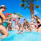 MY TOYS Automatic Electric Water Gun – 1000cc High-Capacity Blaster (50ft Range)