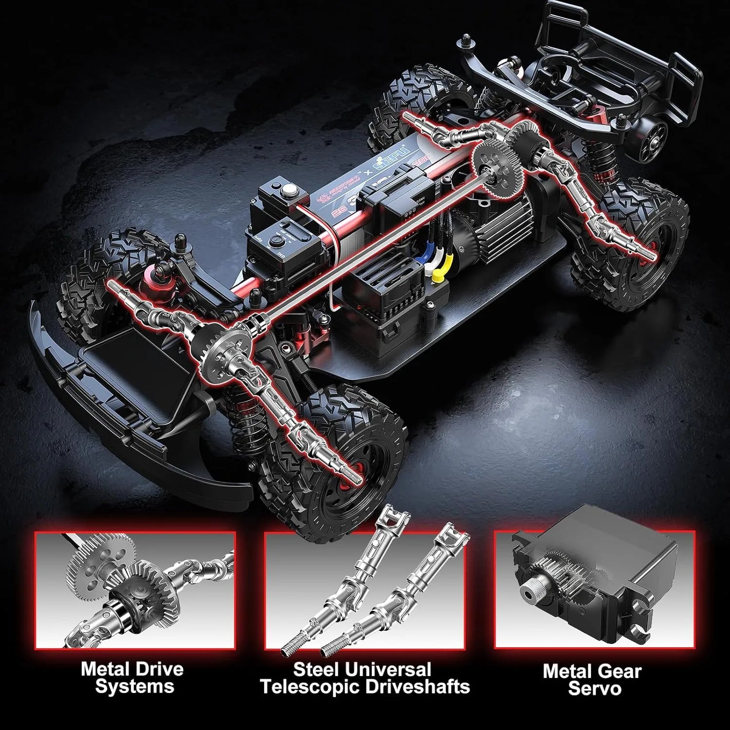 Mytoys MJX Hyper GO 14211 1/14 Brushless 4X4 RC Desert Truck (45 MPH / 72 KM/H)