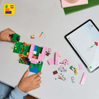 LEGO Minecraft 21268 The Baby Pig House (238 Pieces) – Farm Animal Building Set with Wolf Skin Hero & Zombified Piglin – Gift for Kids 7+ Years