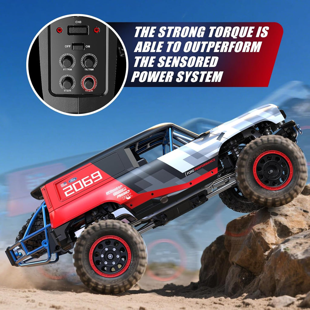 MJX H12P 1/12 Scale Ford Bronco R Brushless RC Rock Crawler (RTR)