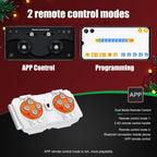 Mould King 12024 Technic Steam Locomotive – 1,212pcs App & Remote Control Train Set with Mountain Tunnel