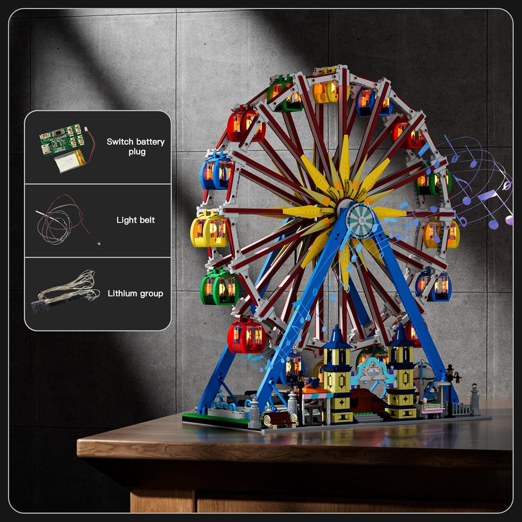 Mould King 11006 Ferris Wheel Building Block Set | 3836 Pieces with Lights & Music