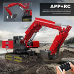 Mould King 15062 Motorized Technik Excavator | 1,500+ Pcs App-Controlled STEM Building Set