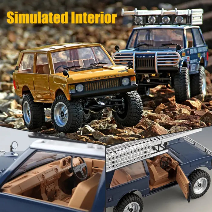 MN-168 1/12 RC Crawler - Classic 1970s Styling, 4WD, 280 Motor, 100m Range, 40-Min RTR