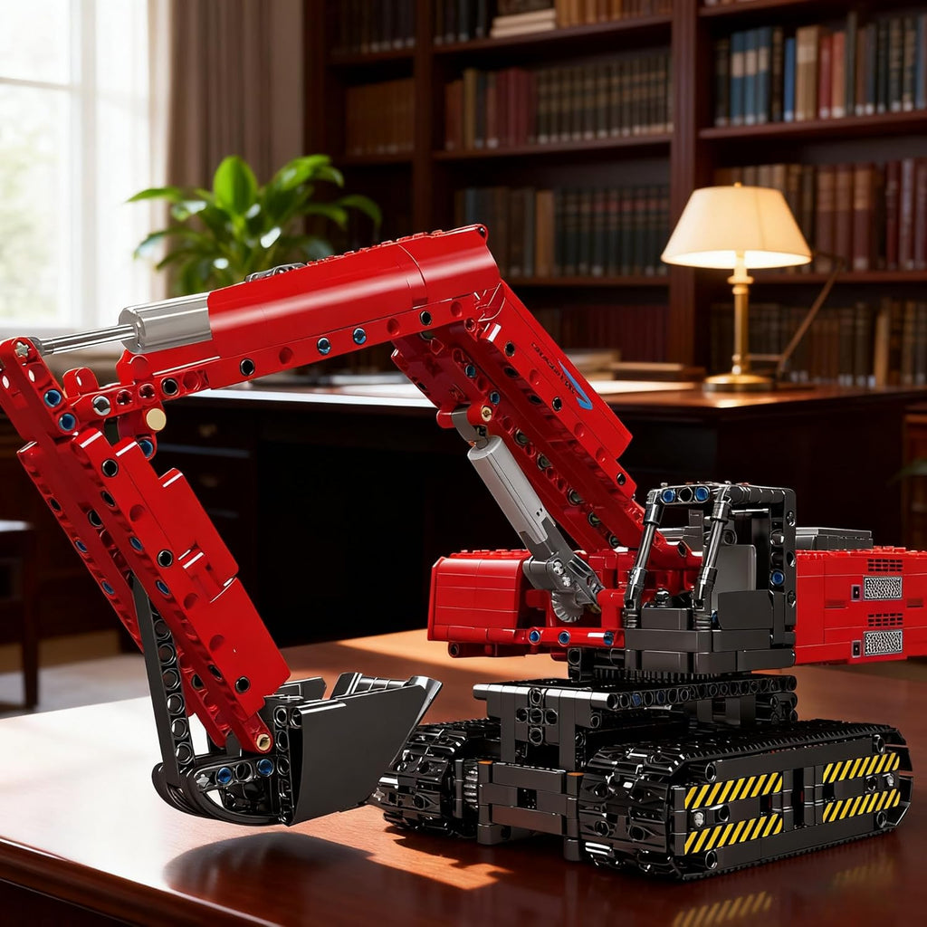 Mould King 15062 Motorized Technik Excavator | 1,500+ Pcs App-Controlled STEM Building Set