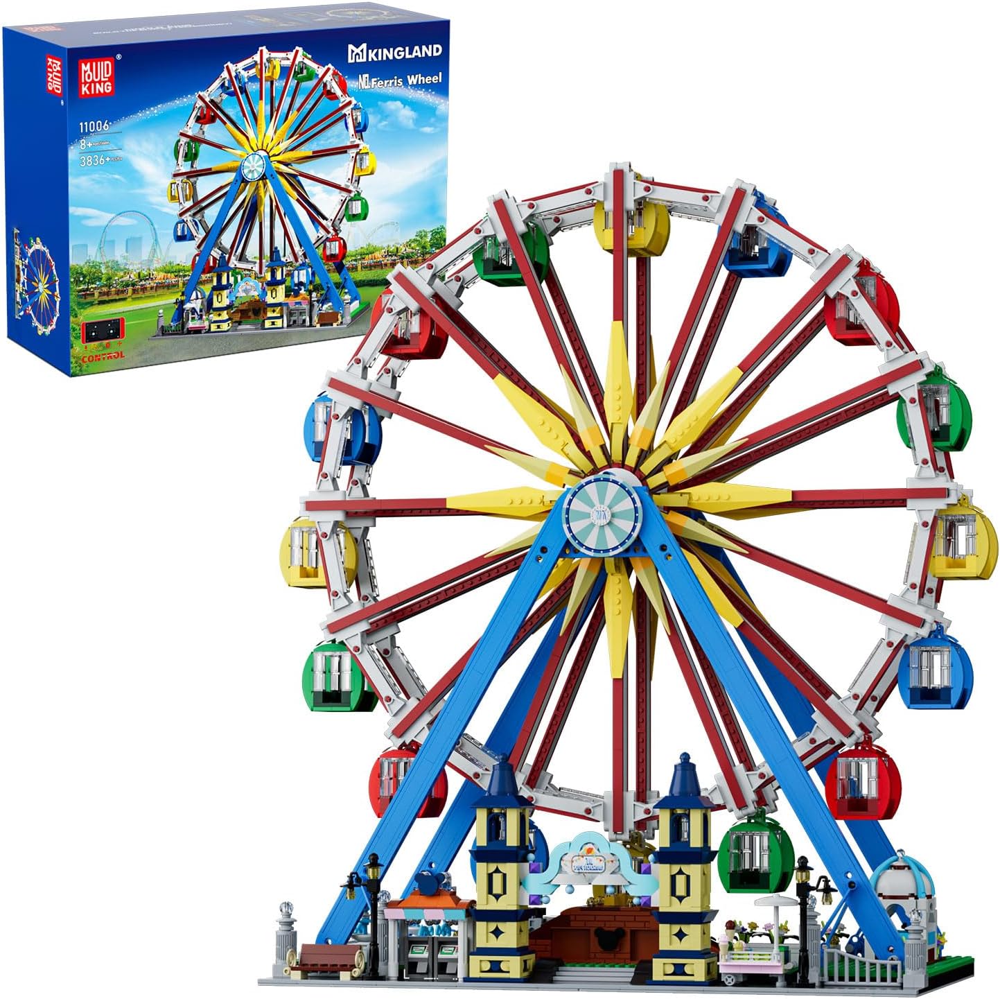 Mould King 11006 Ferris Wheel Building Block Set | 3836 Pieces with Lights & Music