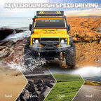 MYTOYS 1:10 Scale Large RC Rock Crawler – 4WD Off-Road Beast Climbing Truck, 15KM/H High Speed Remote Control Rally Car with LED Headlights, RTR Ready-to-Run All Terrain Monster Truck for Kids & Adults