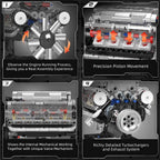 Mould King 10088 Technik V8 Motor – Motorized 535-Piece STEM Building Kit