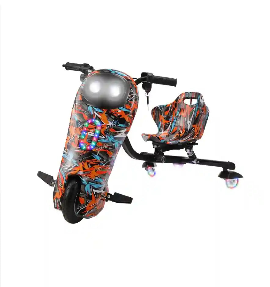 MYTOYS MT706 36V Drift Scooter 3‑Wheel, 20km/h, Bluetooth, Lights & Speaker