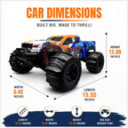 MYTOYS Hobbiway Typhoon MT660 1/10 4WD RTR High Speed RC Monster Truck - Off-Road & Sand Tyre Editions