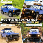 MN78 1/12 Scale 4WD RC Rock Crawler, Cherokee Off-Road Remote Control SUV Truck with 2.4GHz Proportional Control & LED Light System