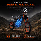 MT840 Electric Dirt Bike Scooter - 55km/h, 2500W, 48V Battery, 50–60km - Hydraulic Brakes, Off‑Road Design
