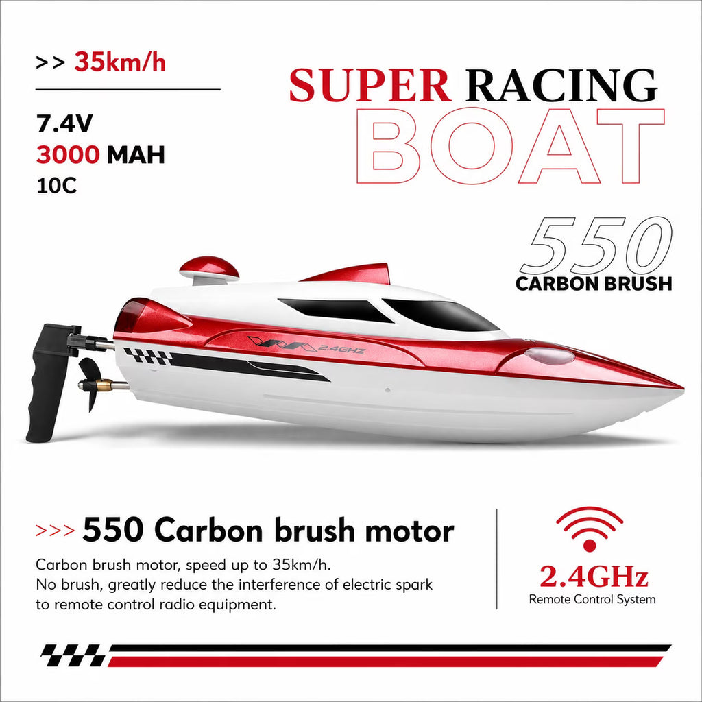 MYTOYS WL918 RC Boat 2.4GHz RTR High-Speed Remote Control Racing Boat (35 KM/H)