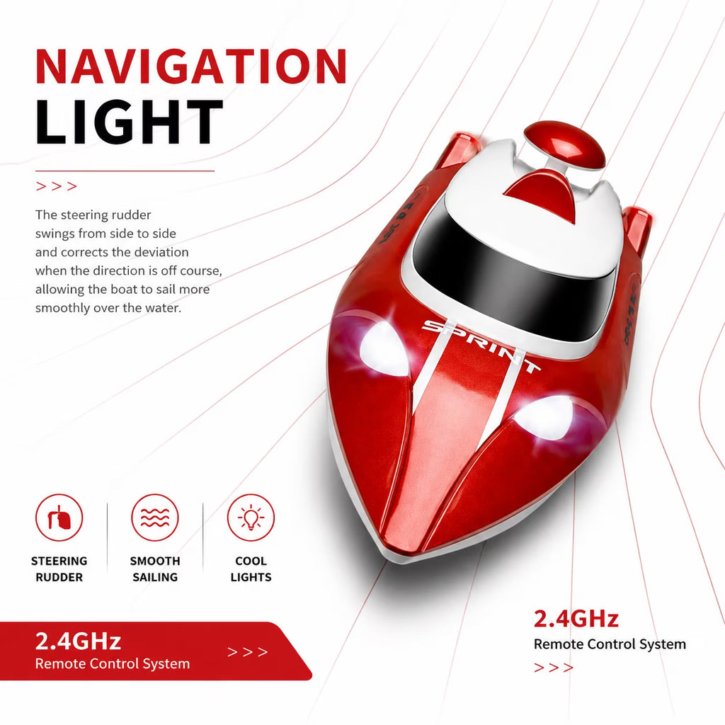 MYTOYS WL918 RC Boat 2.4GHz RTR High-Speed Remote Control Racing Boat (35 KM/H)