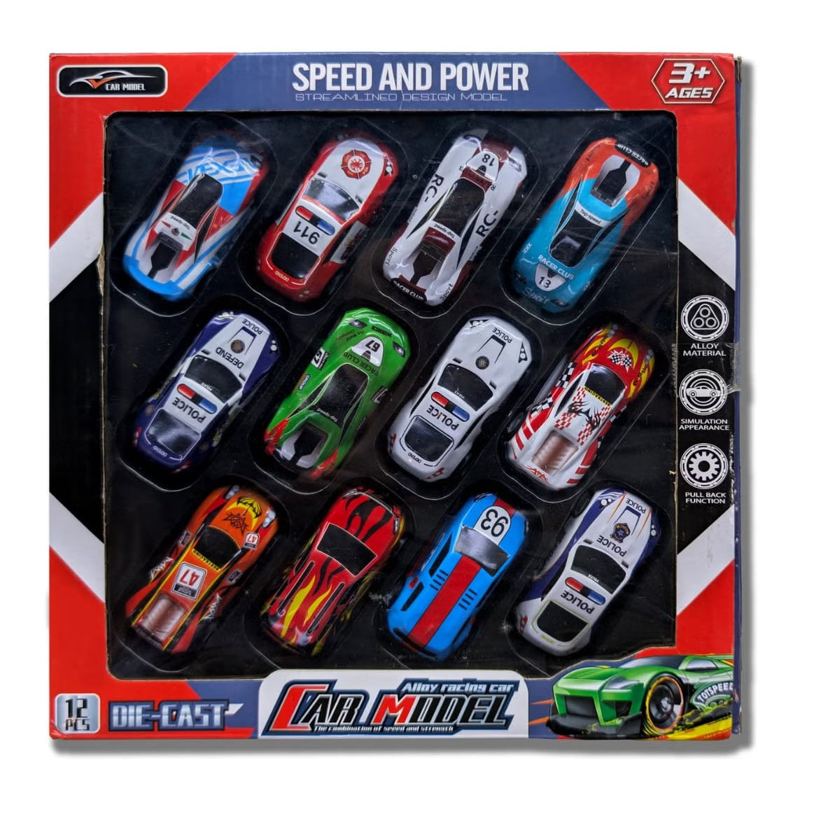 Mytoys Alloy Mini Pull Back Toy Car Set – 12 Pcs (1:64 Scale)
