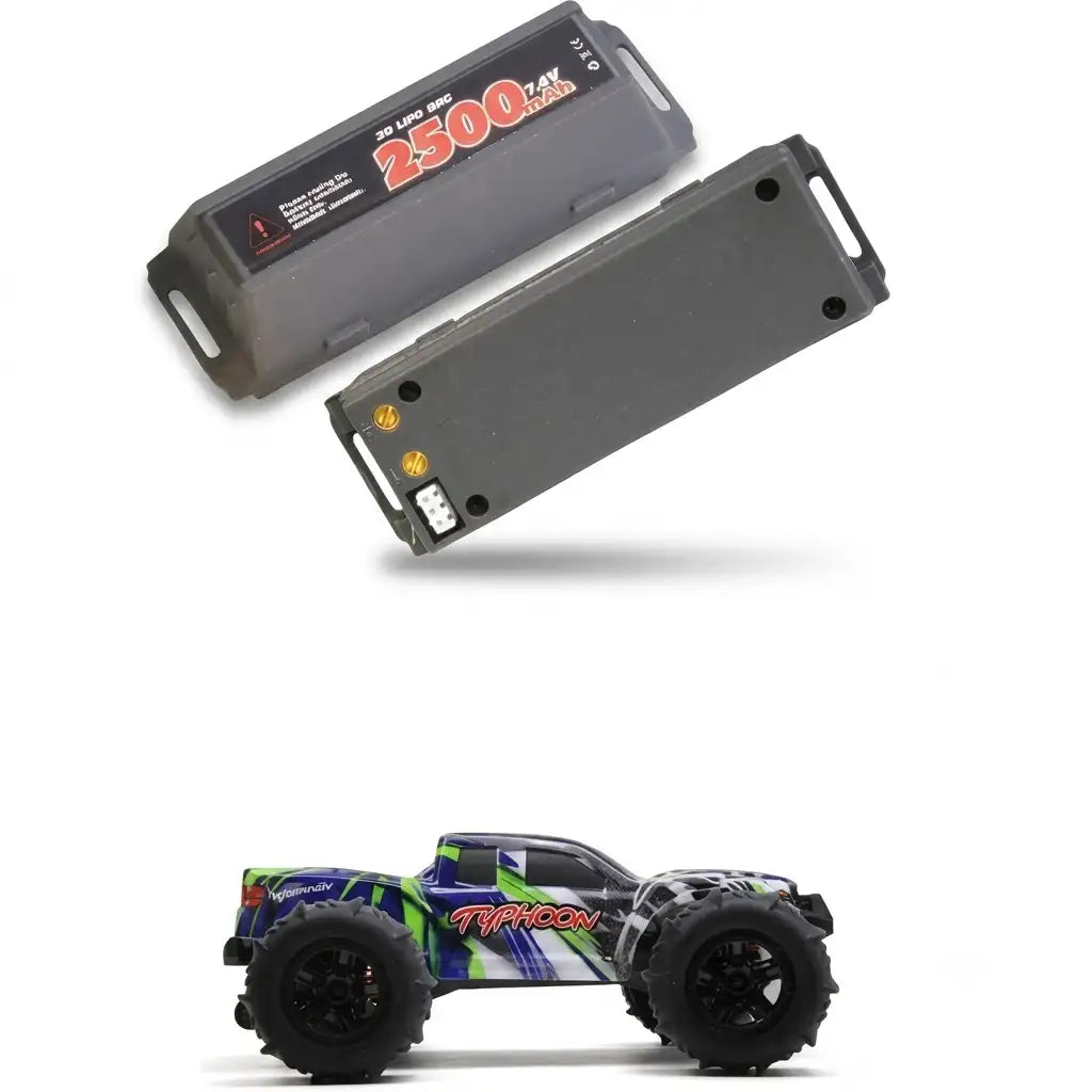 High Power 7.4V 2500mAh Rechargeable Battery for Typhoon MT660 RC Truck