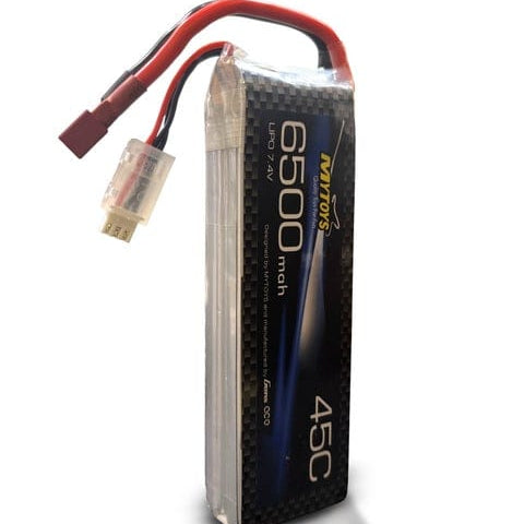 2S LiPo Battery 6500mAh 7.4V 40C RC Battery with Deans T Plug Connector