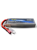 2S LiPo Battery 6500mAh 7.4V 40C RC Battery with Deans T Plug Connector