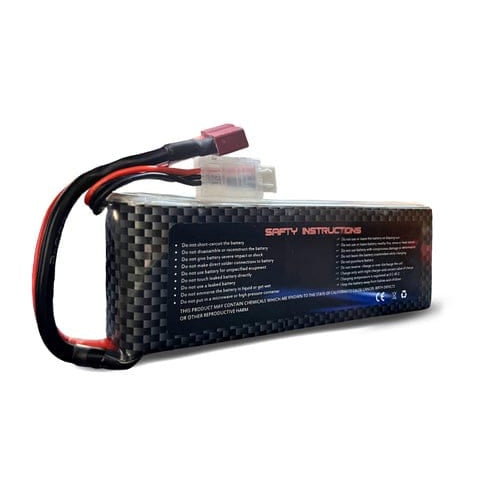 2S LiPo Battery 6500mAh 7.4V 40C RC Battery with Deans T Plug Connector