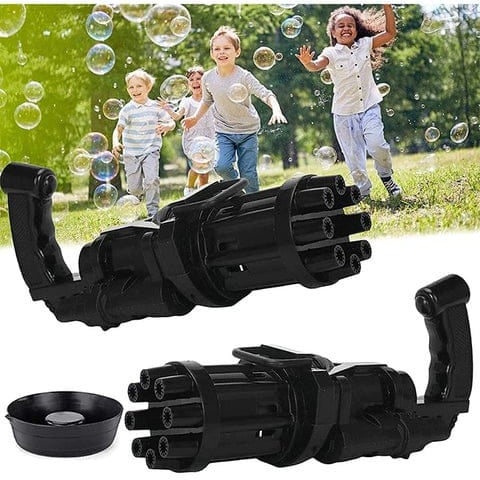 Electric Mini Gatling Bubble Gun Electric Bubble Maker Assorted 20cm