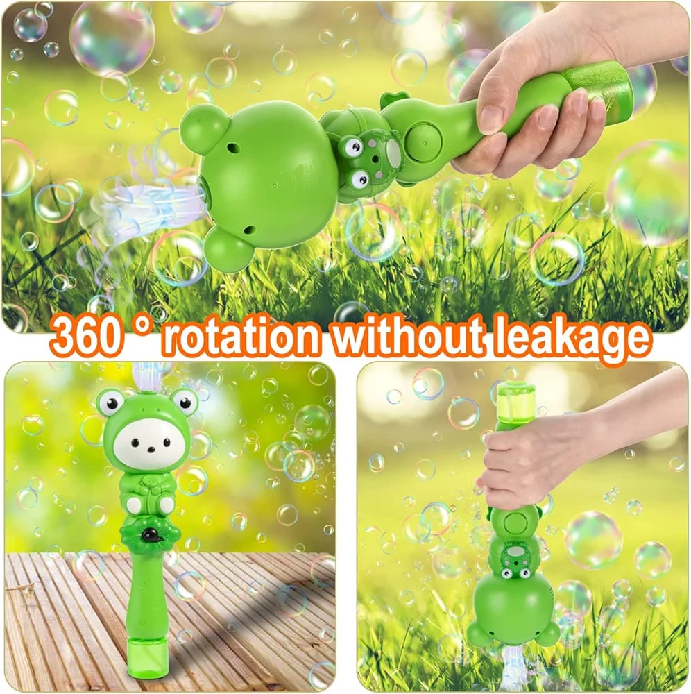 Cute Frog Bubble Wand with Music & Lights – 24cm (Model 20628)
