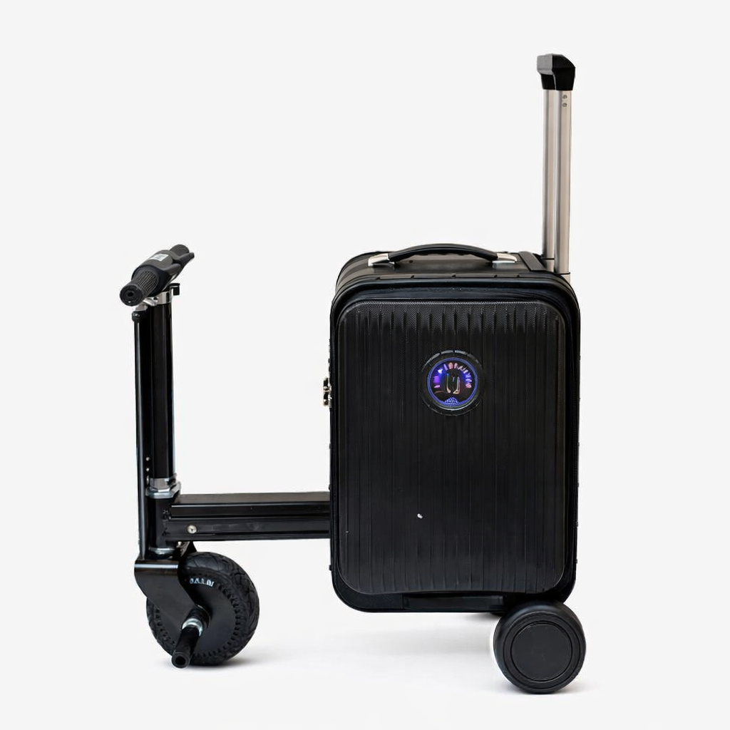 Mytoys 20‑Inch Smart Ride‑On Electric Scooter Luggage with Removable Battery-Black