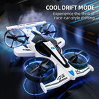 MYTOYS 2-in-1 RC Drone &amp; Stunt Drone for Kids – Land &amp; Air 360° Flying Drone with, 3 Speed Modes &amp; LED Lights