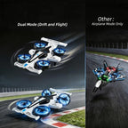 MYTOYS 2-in-1 RC Drone &amp; Stunt Drone for Kids – Land &amp; Air 360° Flying Drone with, 3 Speed Modes &amp; LED Lights