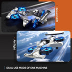 MYTOYS 2-in-1 RC Drone &amp; Stunt Drone for Kids – Land &amp; Air 360° Flying Drone with, 3 Speed Modes &amp; LED Lights