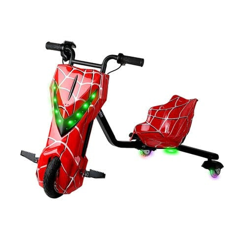 Mytoys Spider Red Electric Drift Scooter 250W, Bluetooth, 3‑Wheel- MN903