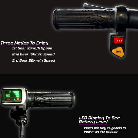 Mytoys MT706 36V Drift Scooter 3‑Wheel, 20km/h, Bluetooth, Lights & Speaker