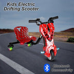 Mytoys Spider Red Electric Drift Scooter 250W, Bluetooth, 3‑Wheel- MN903