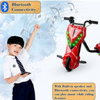 Mytoys Spider Red Electric Drift Scooter 250W, Bluetooth, 3‑Wheel- MN903