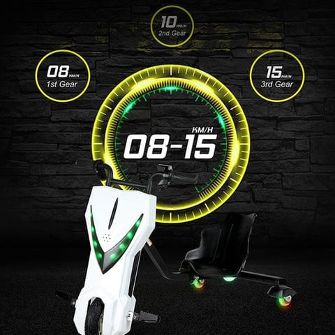 Mytoys MN905 Electric Drift Scooter 250W, 3‑Wheel, Bluetooth, 3 Speed Modes-MN905