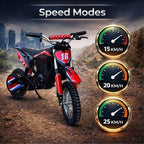 MYTOYS Kids Electric Dirt Bike 300W, 25km/h Speed, 15km Range, 36V Battery, Ages 5+