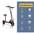 Mytoys MT358 High‑Speed Electric Scooter with Seat, 750W Motor, 65km/h