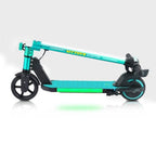 2 Wheels Electric Scooter for Kids, 130W Motor, LED Lights & Foldable Design (Blue)