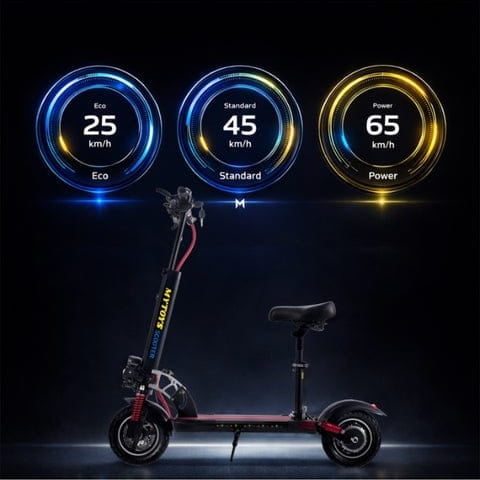 Mytoys MT358 High‑Speed Electric Scooter with Seat, 750W Motor, 65km/h