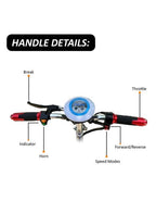 Mytoys MT740 Three Wheel Electric Scooter 350W, 35km/h, Foldable, 36V Battery, Seat & Basket