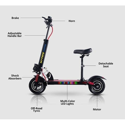 Mytoys MT358 High‑Speed Electric Scooter with Seat, 750W Motor, 65km/h