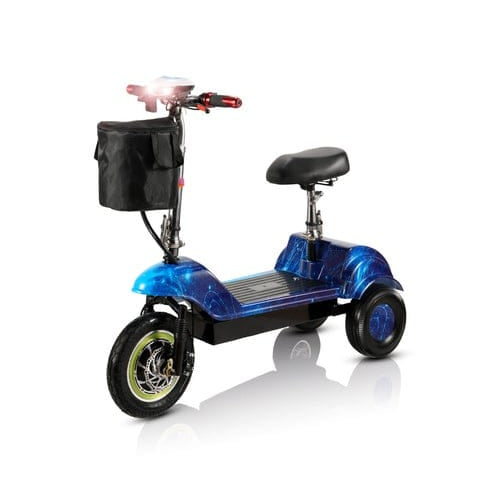 Mytoys MT740 Three Wheel Electric Scooter 350W, 35km/h, Foldable, 36V Battery, Seat & Basket