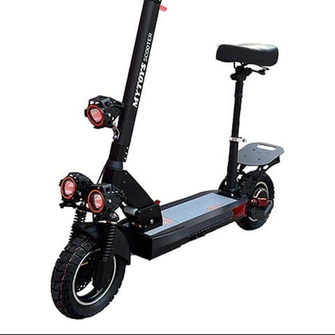 MT908 Power Full Motor 750W Electric Scooter with Seat, 55KM/H Speed, App Control & Off‑Road Tires