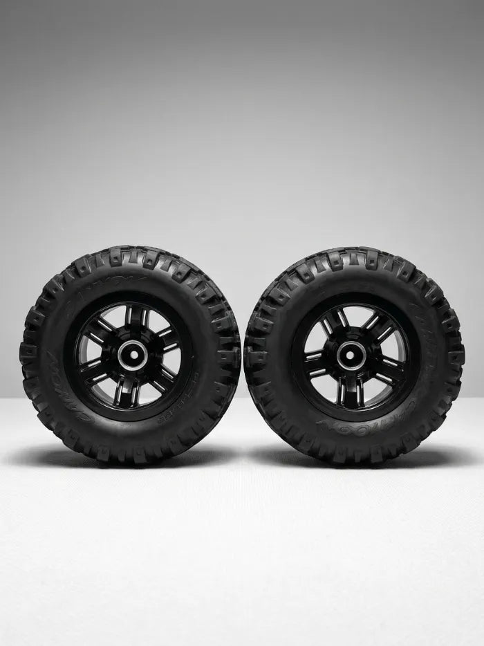 MYTOYS Typhoon RC Sand Tires & Wheels – Paddle Tyres for RC Monster Truck 2Pc Set
