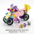 MYTOYS 56-Piece Magical Magnetic Building Blocks Set – Educational STEM Toy for Kids Ages 3+