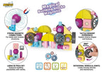 MYTOYS 3D Magnetic & Suction Building Blocks Set – STEM Educational Sensory Construction Toy with Rotational Wheels