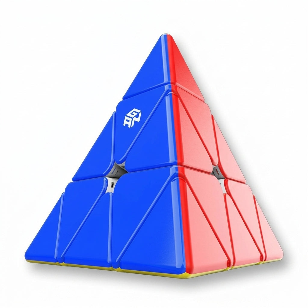 GAN Pyramid M Stickerless Triangle Speed Cube – Core Magnetic Positioning (36 Magnets, 64g)
