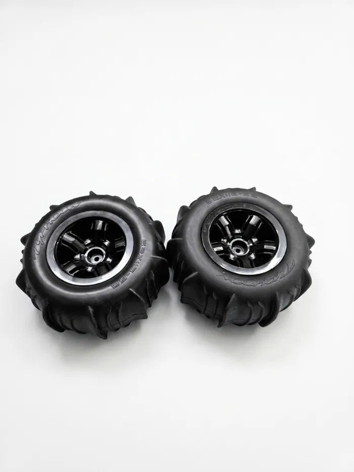MYTOYS Typhoon RC Sand Tires & Wheels – Paddle Tyres for RC Monster Truck 2Pc Set