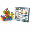 MYTOYS 32-Piece Magical Building Blocks Sucker Set – STEM Educational Sucker & Magnetic Construction Toy with Flexible Hinges