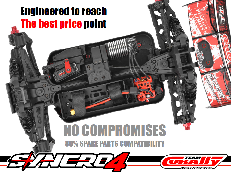 Team Corally Syncro-4 1:8 4WD Brushless RC Buggy – High Speed Off-Road RTR (No Battery/Charger)